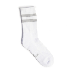 M - MEDIAS SPORTS CREW STRIPES WHITE