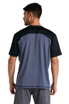 REMERA HOMBRE SCULPTOR BLACK GREY - tienda online