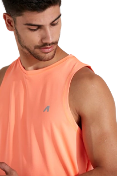 MUSCULOSA HOMBRE POLUX ORANGE GRAY - A NATION