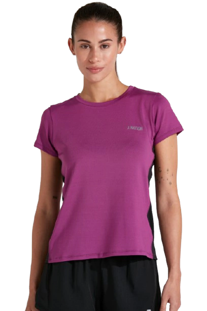 REMERA MUJER ANUKIS FUCSIA BLACK - comprar online