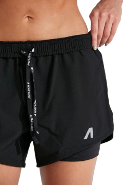 SHORT MUJER PRIX BLACK BLACK - tienda online