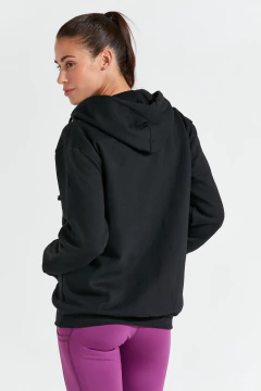 CAMPERA MUJER BASIC HOODIE BLACK - tienda online