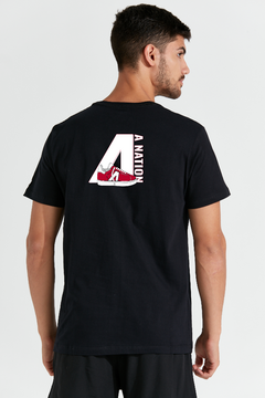 REMERA HOMBRE BASIC BLACK CON LOGO en internet