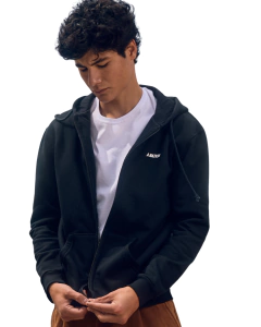 CAMPERA HOMBRE BASIC HOODIE BLACK - comprar online