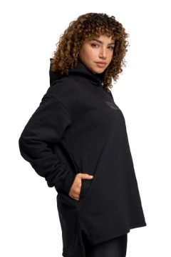 BUZO HODDIE STREET MUJER BLACK FUCSIA - comprar online