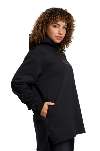 BUZO HODDIE STREET MUJER BLACK FUCSIA - comprar online