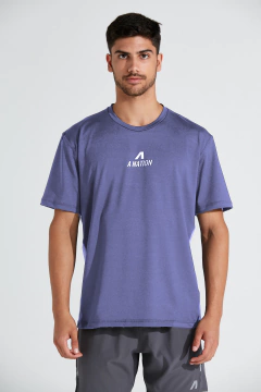 REMERA HOMBE SCULPTOR BLUE GREY