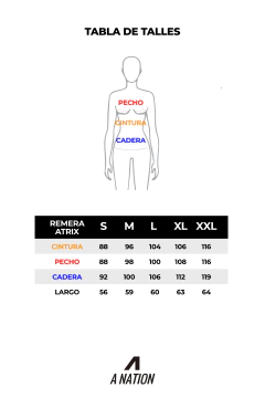 REMERA MUJER ATRIX BLACK