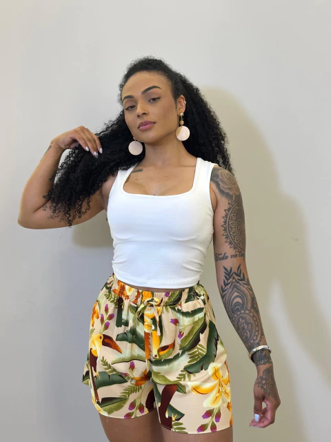 Cropped poliamida Tamy- cores