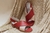 Sandalia "Iris" rojo/charol nude - comprar online