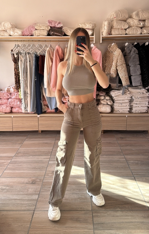 Pantalon Cargo Estilo Europeo