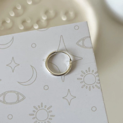 Individual - Argollita 10 mm x 1,2 mm - Plata 925