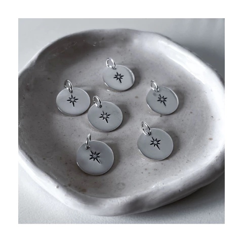 #D324 - Individual - dije estrella 16 mm