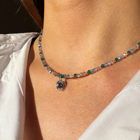 Choker rainbow - Plata 925