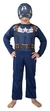 DISFRAZ CAPITAN AMERICA ECONOMICO TALLE 2 EDAD 7-8 AÑOS NEW TOYS