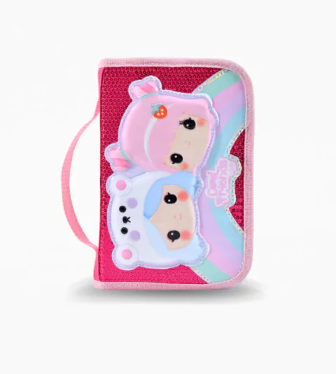 Cartuchera Footy Desplegable Cool Friends Rainbow Fucsia Art. F18014