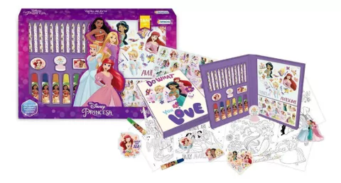 Set de Arte Disney Princesas Valija Full Set Tapimovil