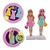 Luly Pocket 2 Muñequitas perfumadas con 12 Vestidos y Accesorios Ditoys - comprar online