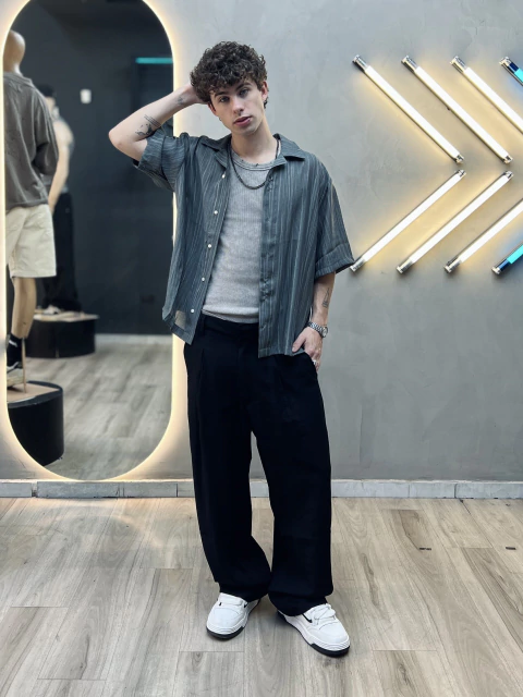 CAMISA BOXY PALMA - comprar online