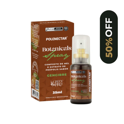 Botanicals • Composto de Mel e Extrato de Própolis - Sabor Gengibre • Spray