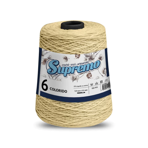 BARB. SUPREMO PREDILETTO N. 6 - 627 METROS - AMARELO CLARO