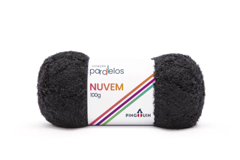 PINGOUIN NUVEM 100GR - COR 0100 - PRETO