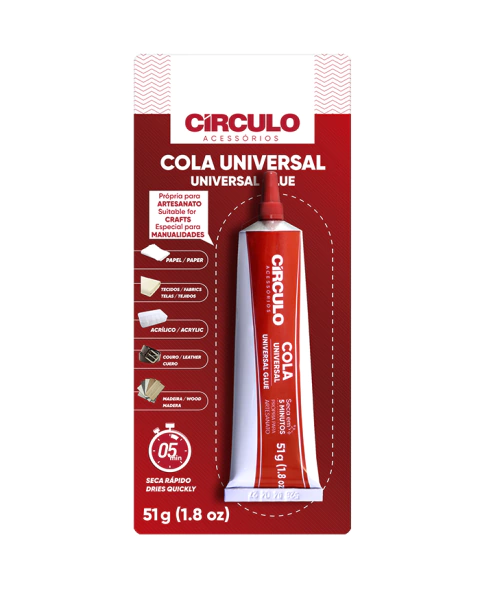 COLA UNIVERSAL PARA ARTESANATO CÍRCULO - 51 GRAMAS