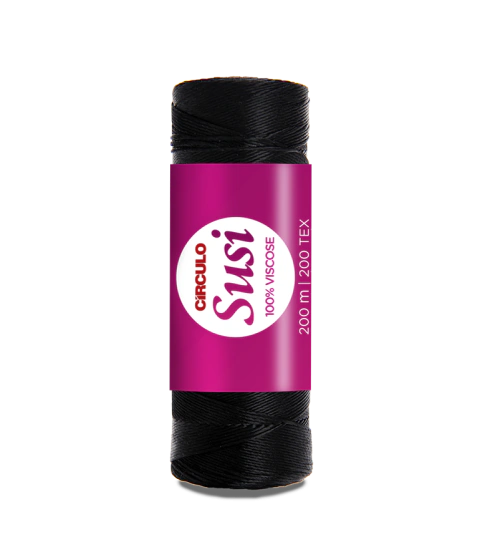 FIO SUSI CÍRCULO 200 METROS - COR 8990 - PRETO