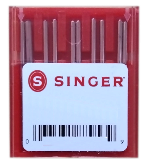 AGULHA RETA INDUSTRIAL CABO FINO - SINGER - N1515 01 - TAM 16