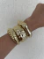 Imagem do Bracelete ondulado aberto banhado a ouro18k