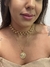Colar pingente Leão de Judá banhado a ouro 18k