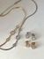 Conjunto fita prime oval com zircônias banhado a prata - loja online