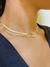 Colar Choker coleira de fita fina craquelada banhado a ouro 18k - Cheias de Charme Joias - Semijoias da moda 