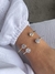 Bracelete delicado de zircônias ponto de luz banhado a ouro18k - comprar online