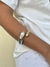 Bracelete dois banhos gotas cruzada banhado a ouro18k e a prata