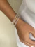 Mix de pulseiras transparente