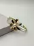 Bracelete flor com perola banhado a ouro 18k
