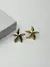 Brinco estrela do mar banhado a ouro 18k