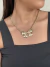 Colar corrente elos Groumet com laço banhado a ouro18k - comprar online