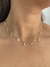 Choker ponto de luz de zircônias banhado a ouro18k