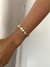 Bracelete regulável corações com zircônias banhado a ouro18k