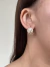 Argolinha prime folha de zircônias banhado a ouro18k