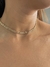 Choker malha trabalhada banhado a ouro18k