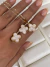 Conjunto trevo cintilante banhado a ouro18k - comprar online