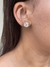 Brinco círculo prime cravejado banhado a ouro18k - comprar online