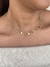 Choker losangos coloridos banhado a ouro18k