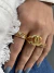 Anel inspiração CC banhado a ouro18k - comprar online