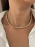 Choker pipoca banhado a ouro18k