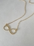 Colar infinito mamãe e corações banhado a ouro18k na internet