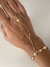 Hand chain conchas banhado a ouro18k